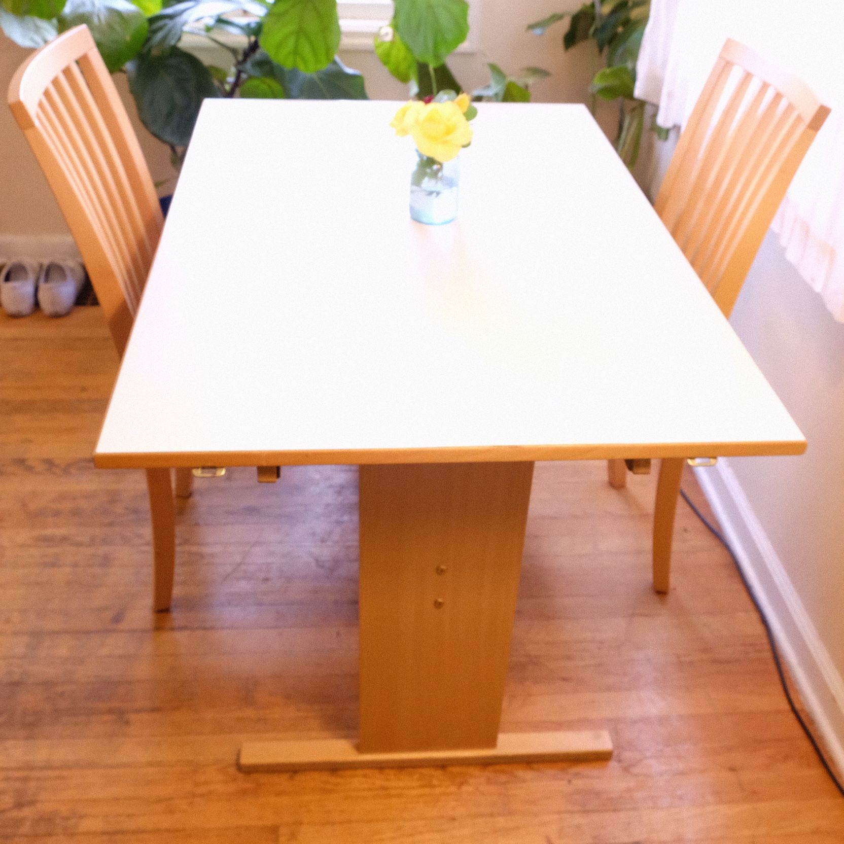 Vintage Gangso Møbler table & 2 matching Skovby chairs