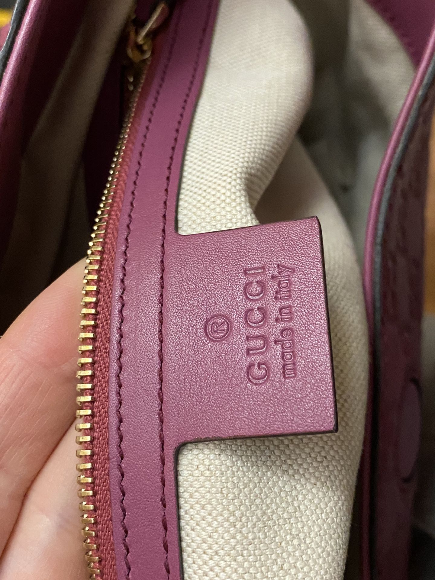 Authentic Gucci Bree Top Handle Convertible Tote Bag