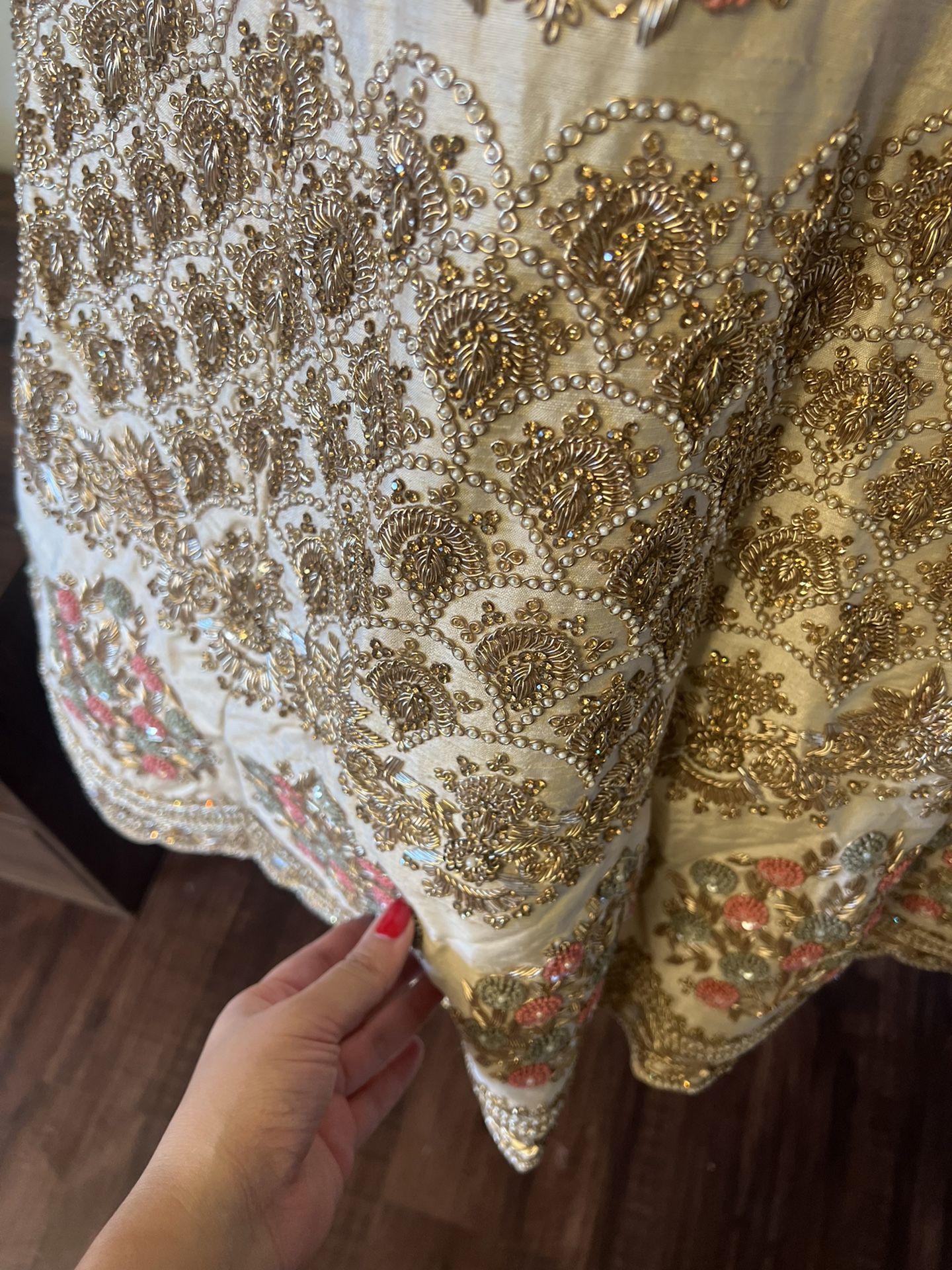 Designer Ivory Traditional Indian Wedding Dress- LIKE NEW