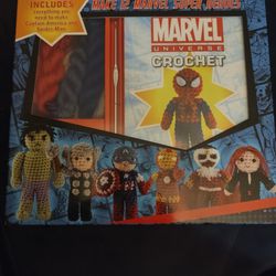 Marvel Universe Crochet Set NEW.  Makes 12 Super Heroes Thumbnail
