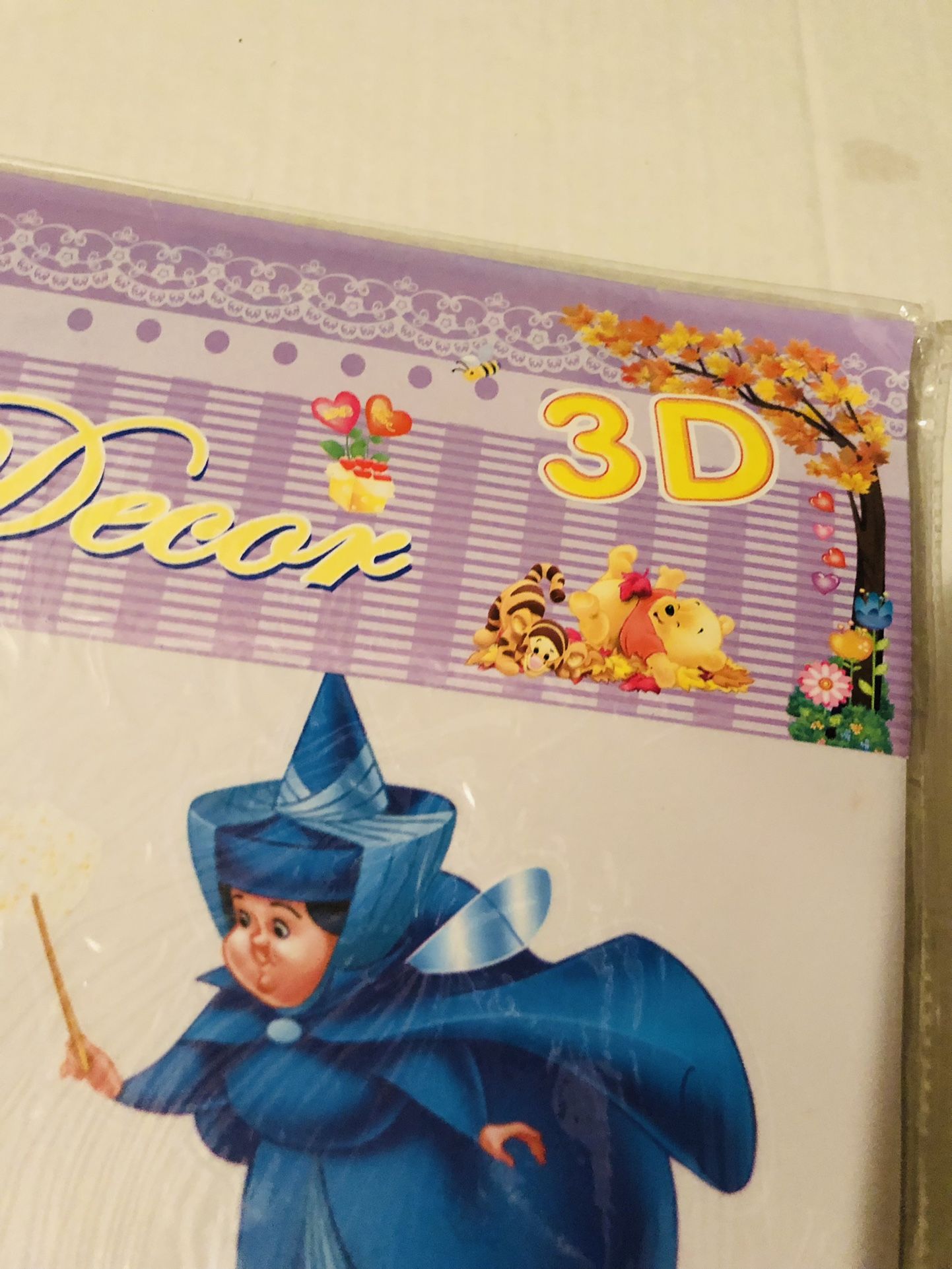 Disney Princess 3D Wall, Mirror or Window Sticker Absolutely Stunning Some of the Decals Pop out and look realistic 35x22 Inches 4 available listi