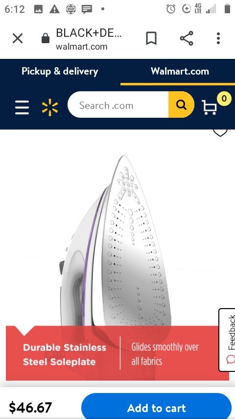 Black& Decker Professional Steam Iron