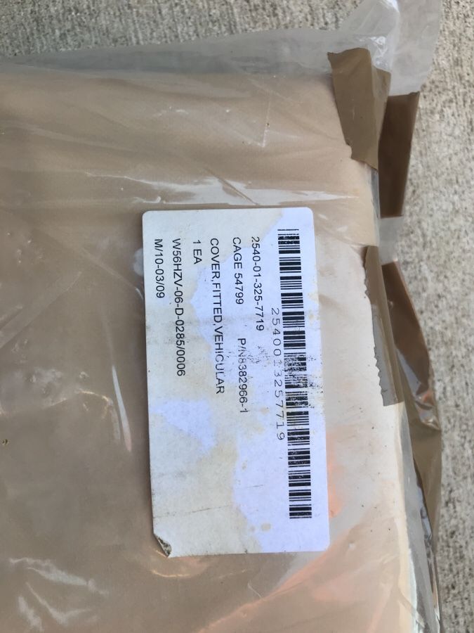 M101, M101A1, M101A2, & M101A3 Military Trailer Top Cargo Tan Vynil