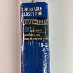 Everbilt Adjustable Closet Rod White - NEW Thumbnail