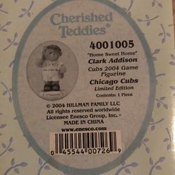 New In Box, Cherished Teddies “Home Sweet Home” Clark Addison 2004 Figurine Thumbnail