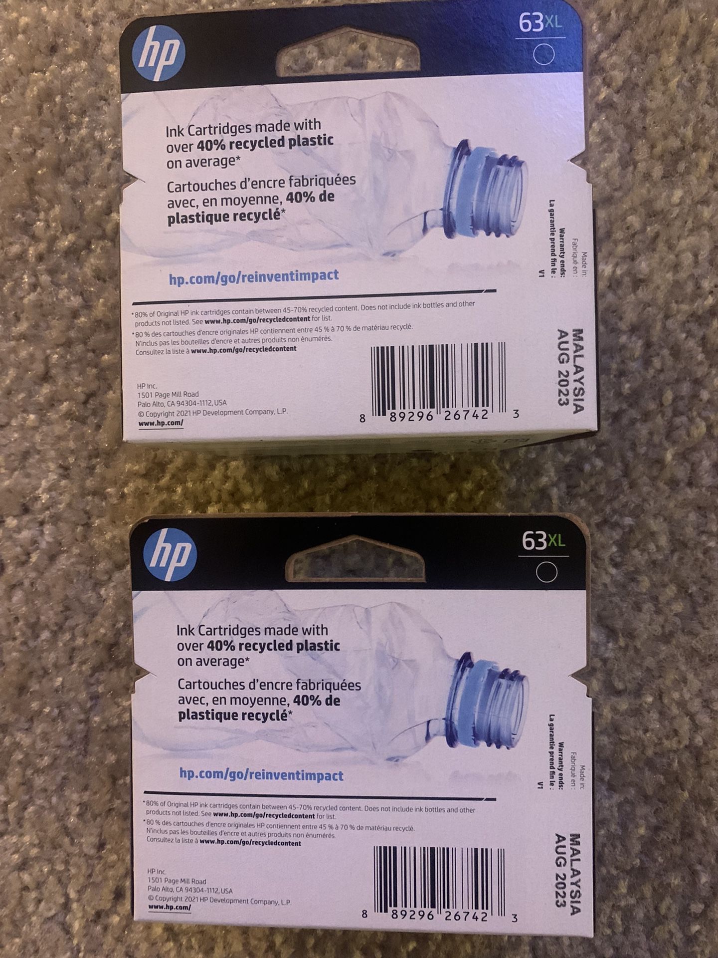 NEW HP 63xl Ink Cartridges 