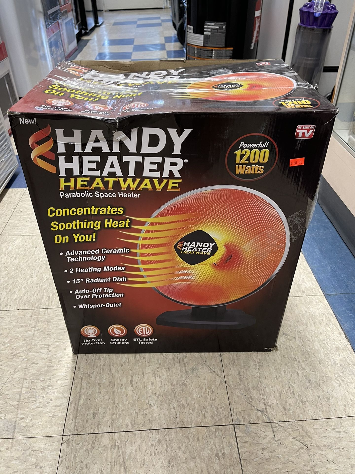 HANDY HEATER HEATWAVE Parabolic Space Heater for Sale in Los