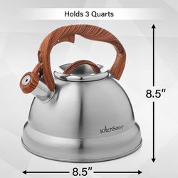 Tea Kettle For Stove Top – Stainless Steel Tea Kettle Stovetop - Whistling Tea Kettle With Stay Cool Handle Thumbnail