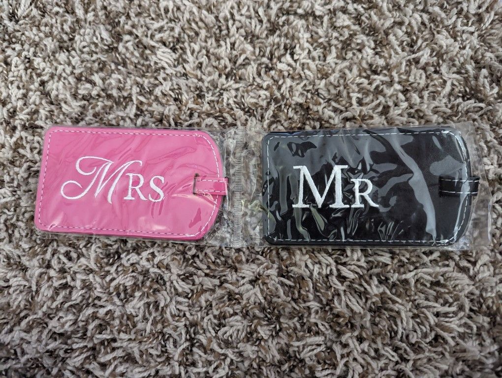 Mr and Mrs Luggage Tags