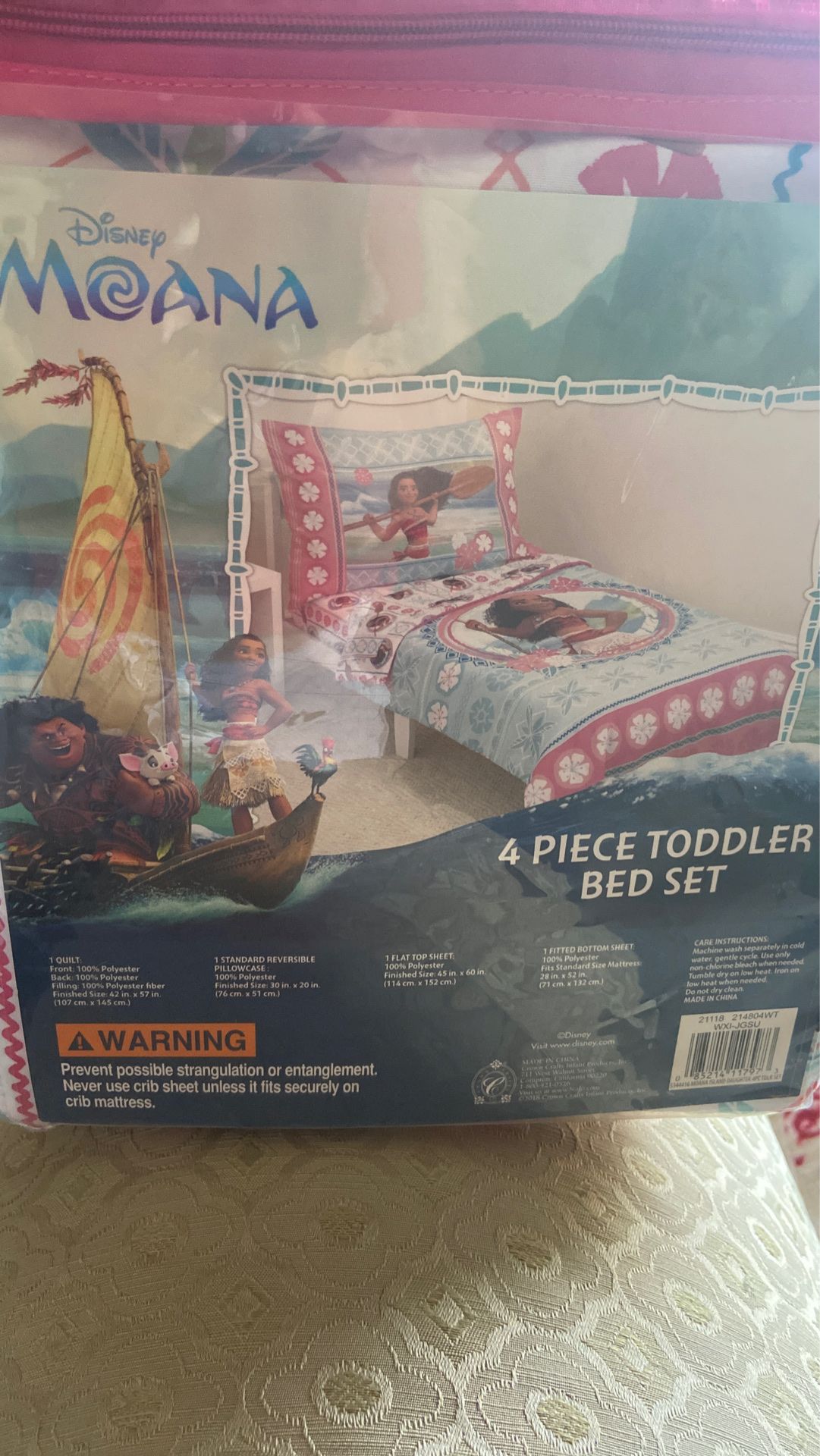 Moana toddler bedsheets