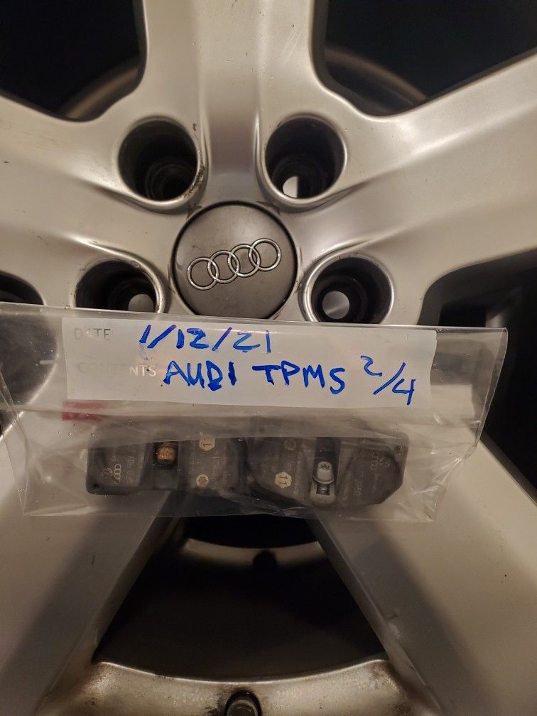 TWO 18" Audi Wheels + Tires with 4 TPMS Sensers