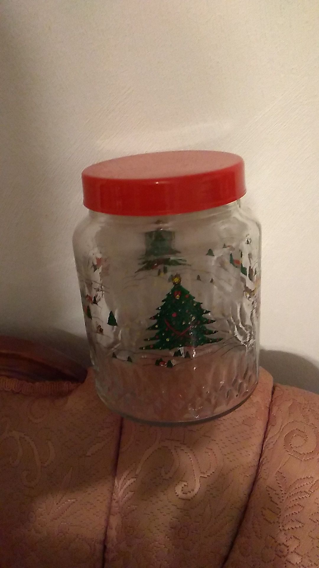 NEW Glass Christmas 🎄 Jar. Use For 🍬 Candy, Cookies 🍪 And More