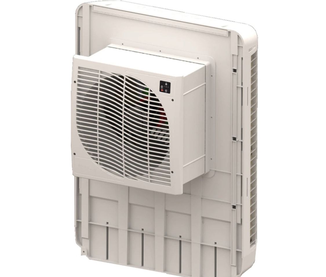 MasterCool Whole House Evaporative Cooler, Window Mount 4000 CFM (1,600-sq ft ) Plastic Body MCP44