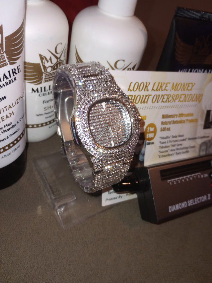 🥵🔥✨One watch ✨ Austrian Import ✈️💎Real Lab Diamond VVS clarity shine👀Diamond Test☑️ 🥵🥶