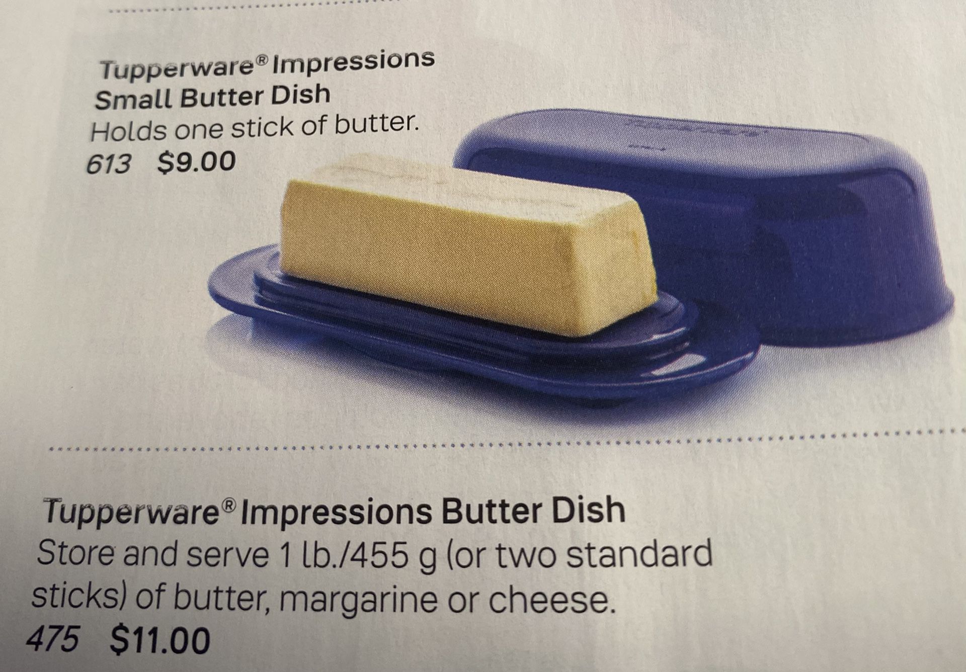 Tupperware butter Dish