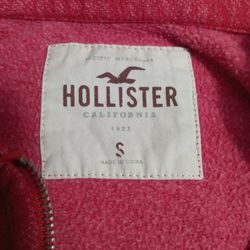 Hollister zip up hoodie Size Small Red EXCELLENT CONDITION Thumbnail