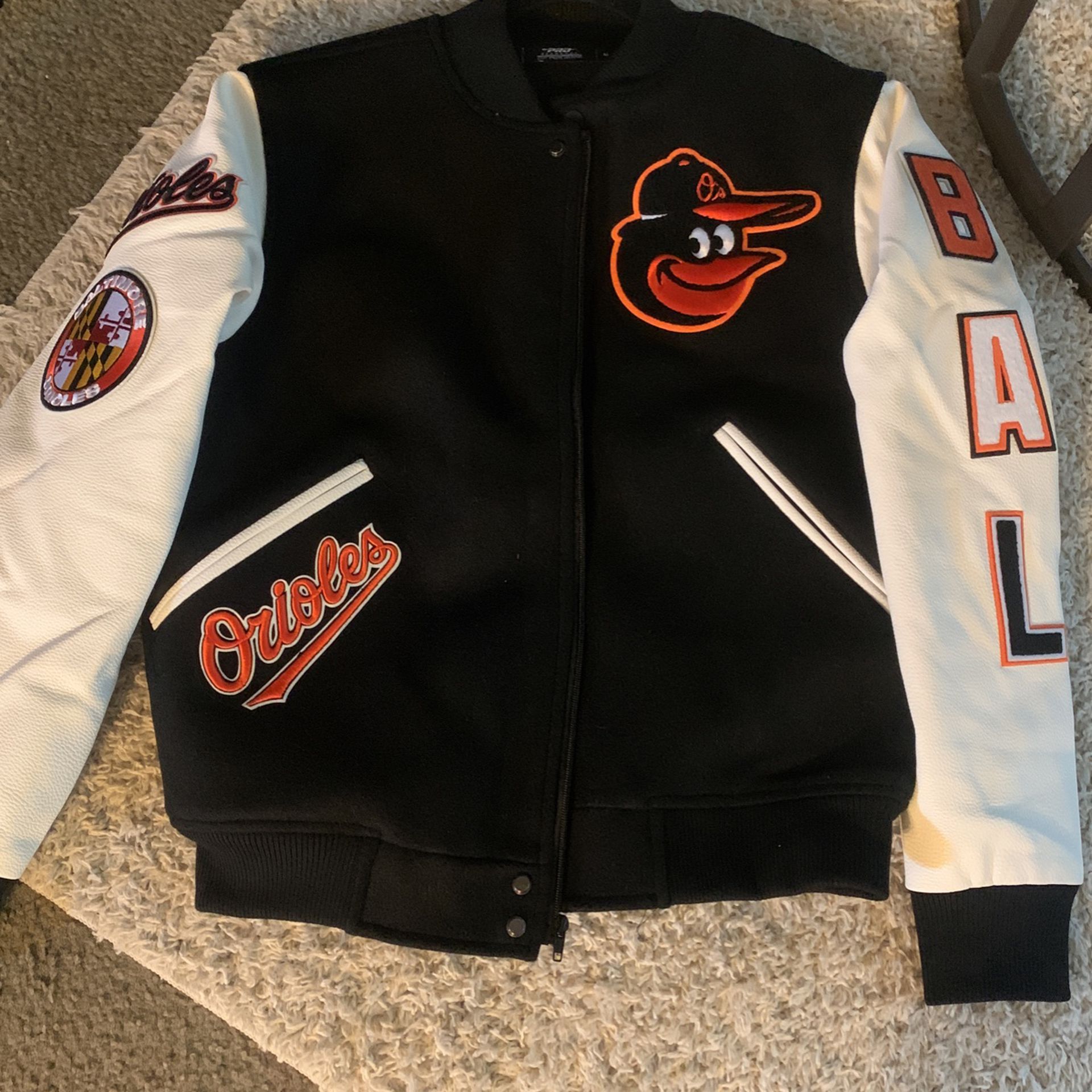 MLB “Rare” Orioles Varsity Jacket Size M