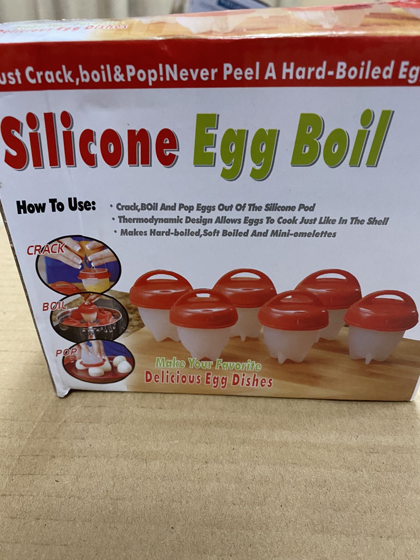 Egg silicone Cooker -boil Egg Poachers -Hard Boiled Eggs without the Shell Hard & Soft Maker, Use Oil, Non Stick Silicone, Boiled, Steamer,JUST AS SE