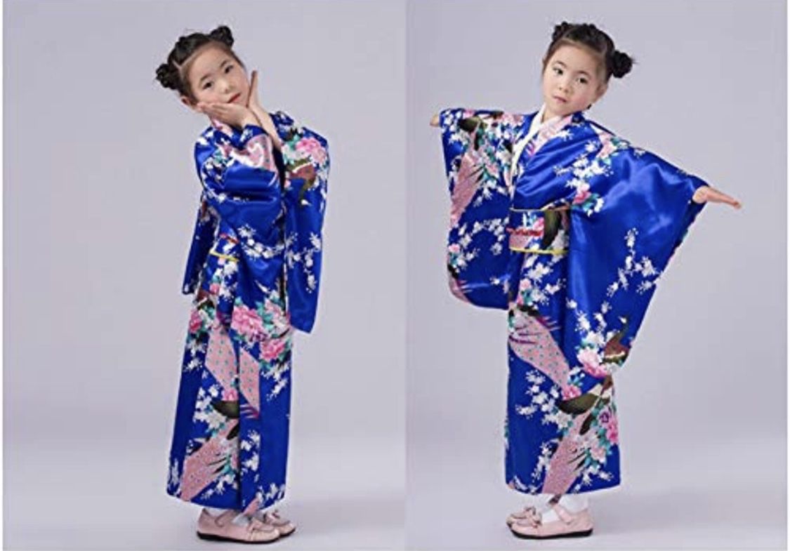 Japanese Kimono Robe Kids Costume 