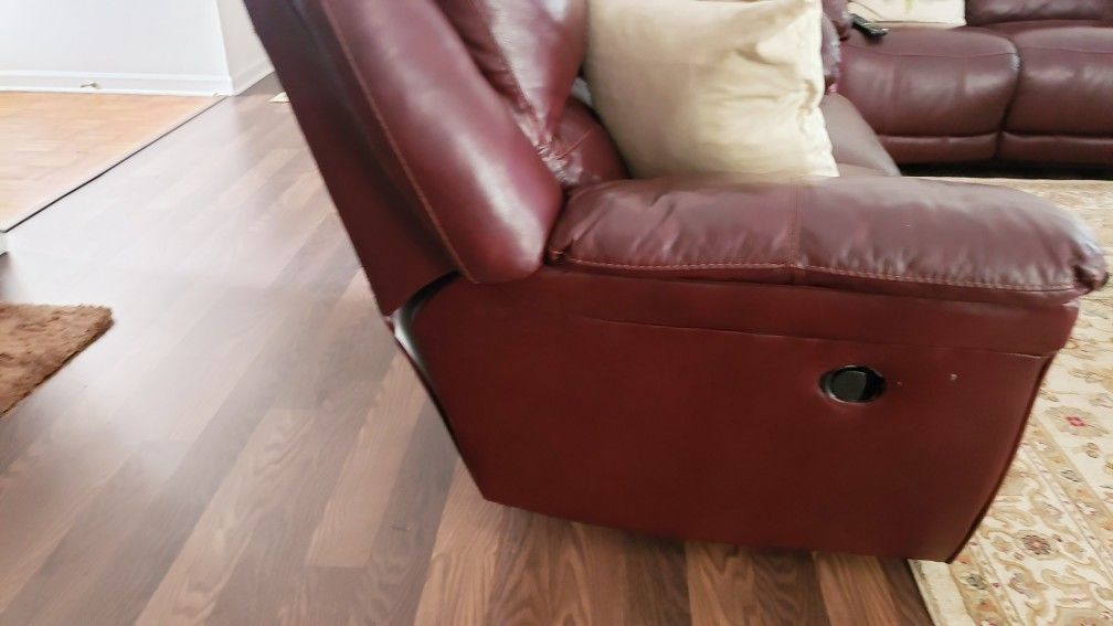 Recline Leather Sofa And Loveseat