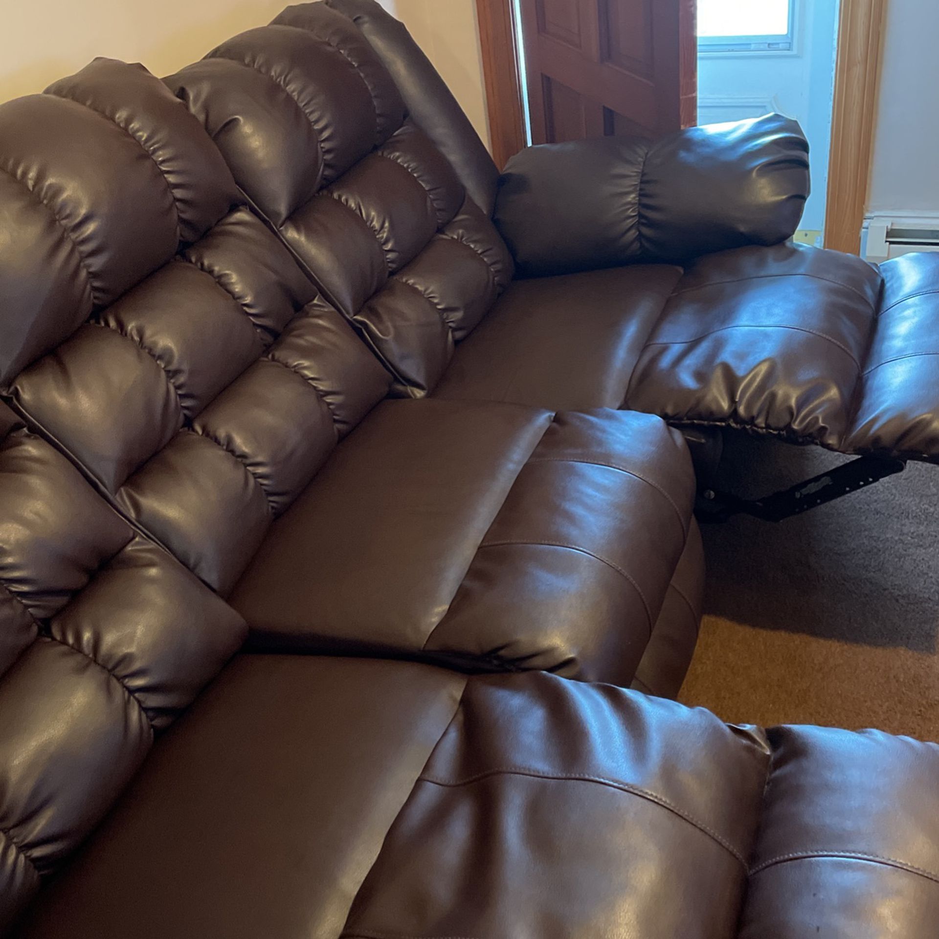 Recliner Leather Couch