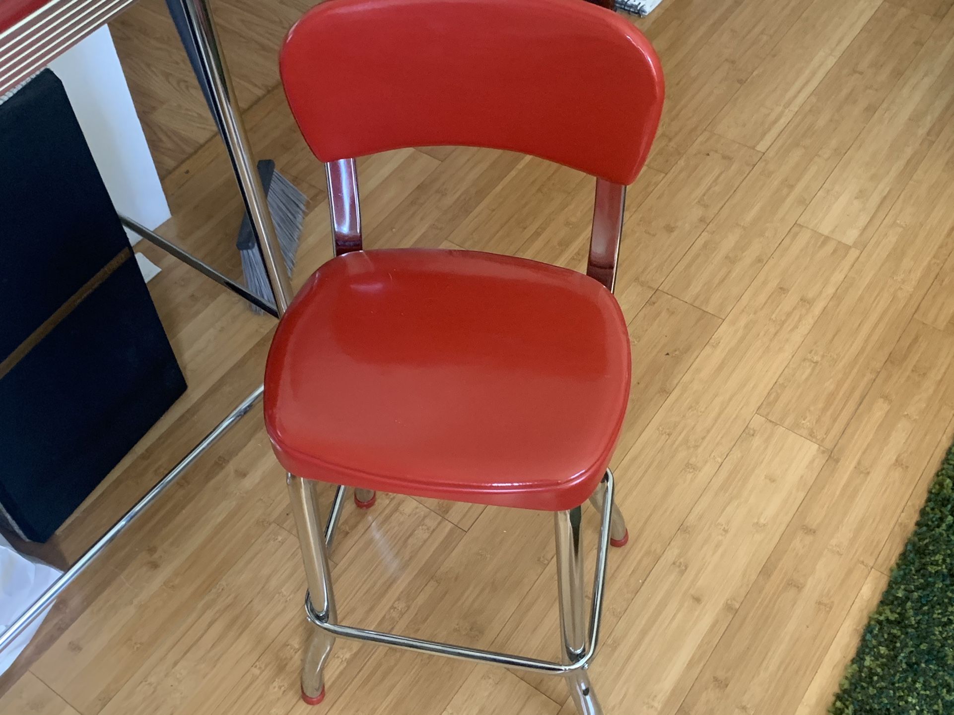 Retro-Style, Cherry Red, Bistro Dining Set
