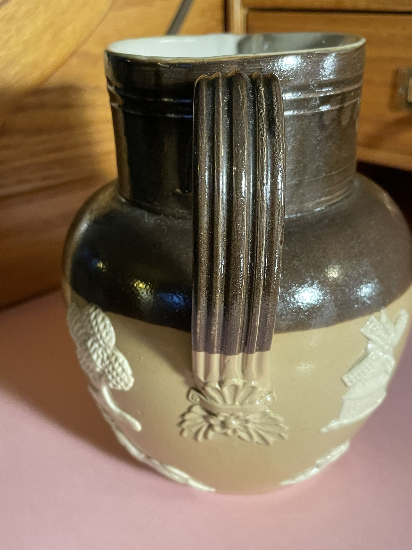 Early Royal Doulton Pottery Pitcher Jug c1900