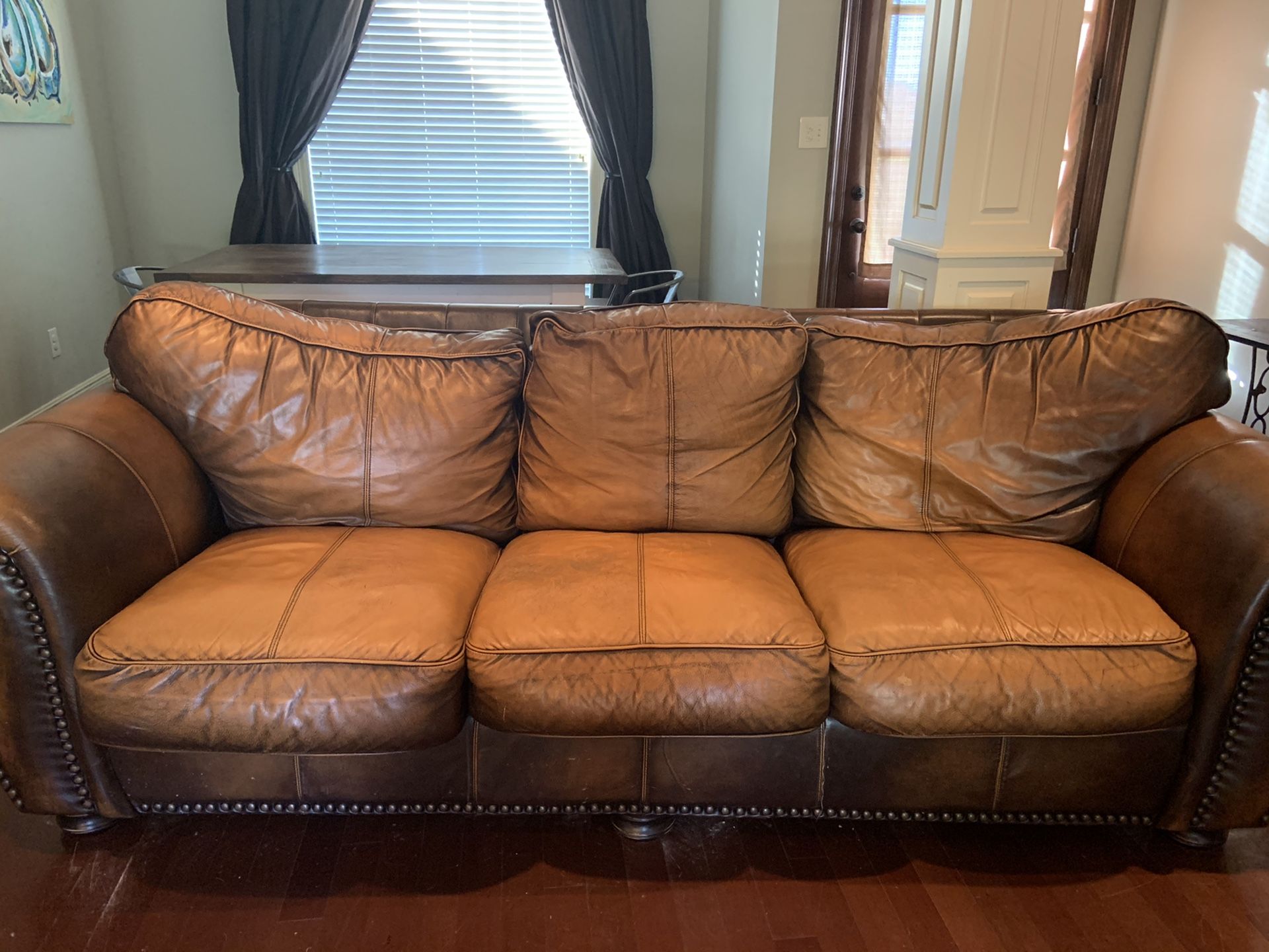 Leather sofa