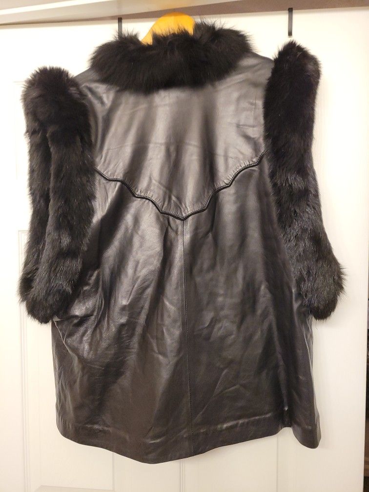 Leather Fur Vest