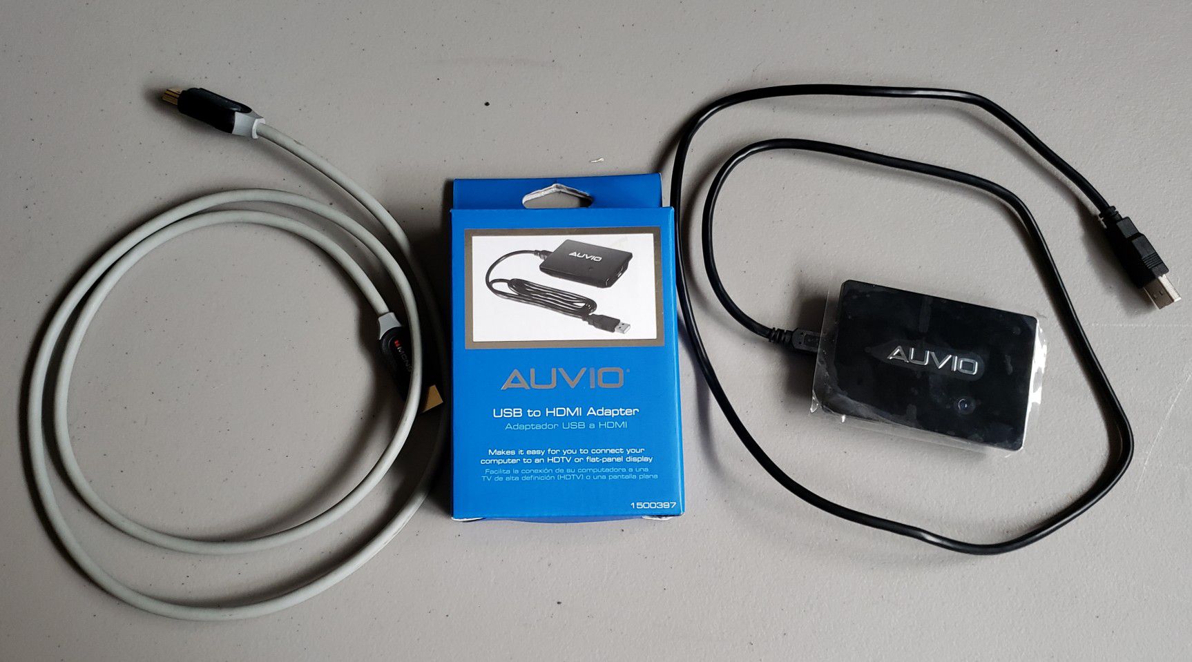 how to connect auvio adapter to tv and cell phone