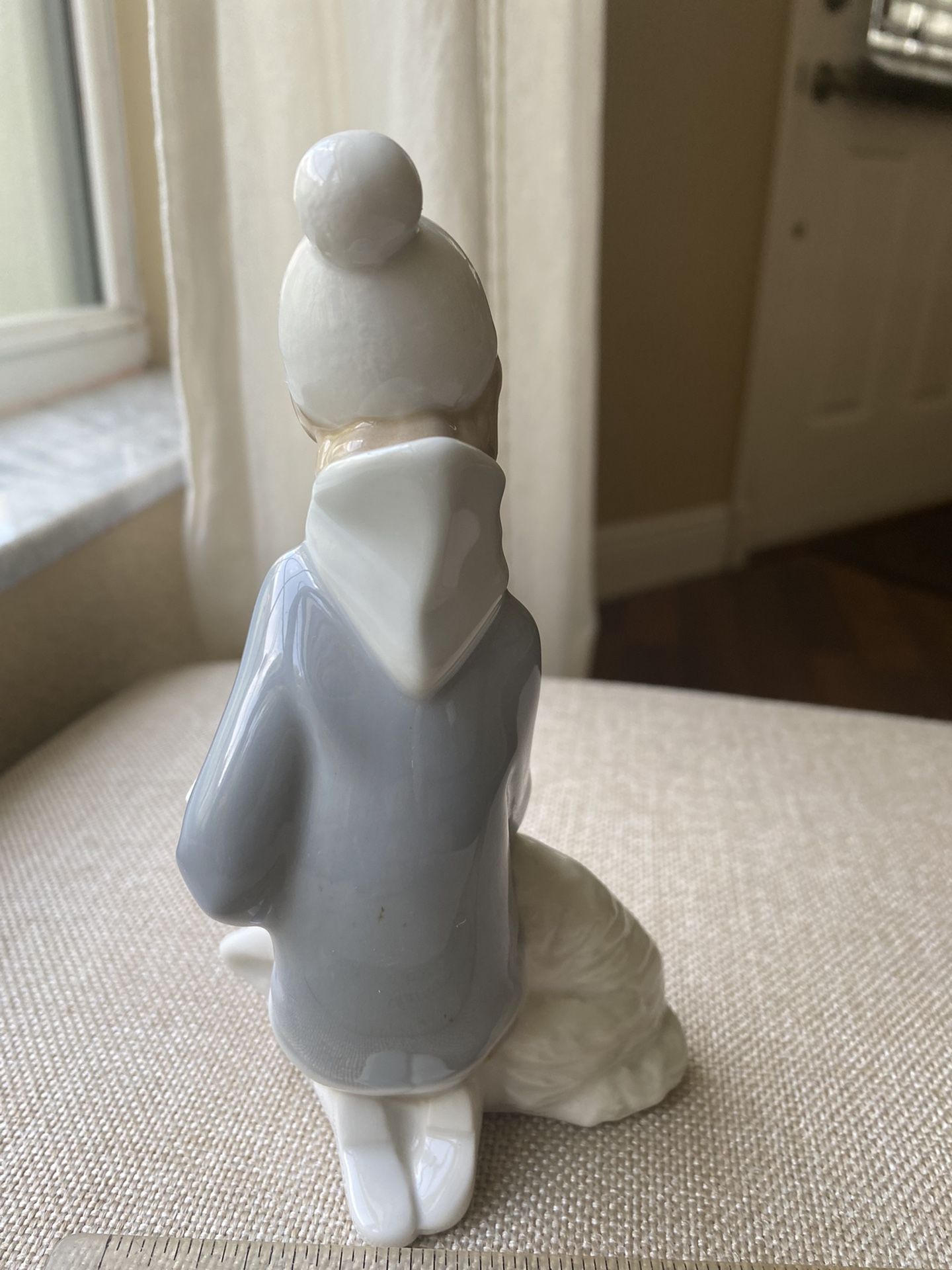 Vintage Lladró Porcelain Shepherd Boy with Sheep Lamb Figurine Handcrafted in Spain Issued 1970, Retired 1992