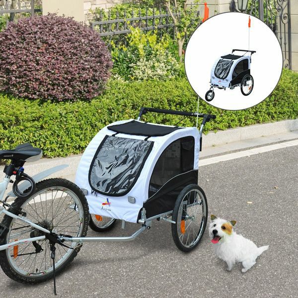 Elite II 2-In-1 Pet Dog Bike Trailer and Stroller with Suspension