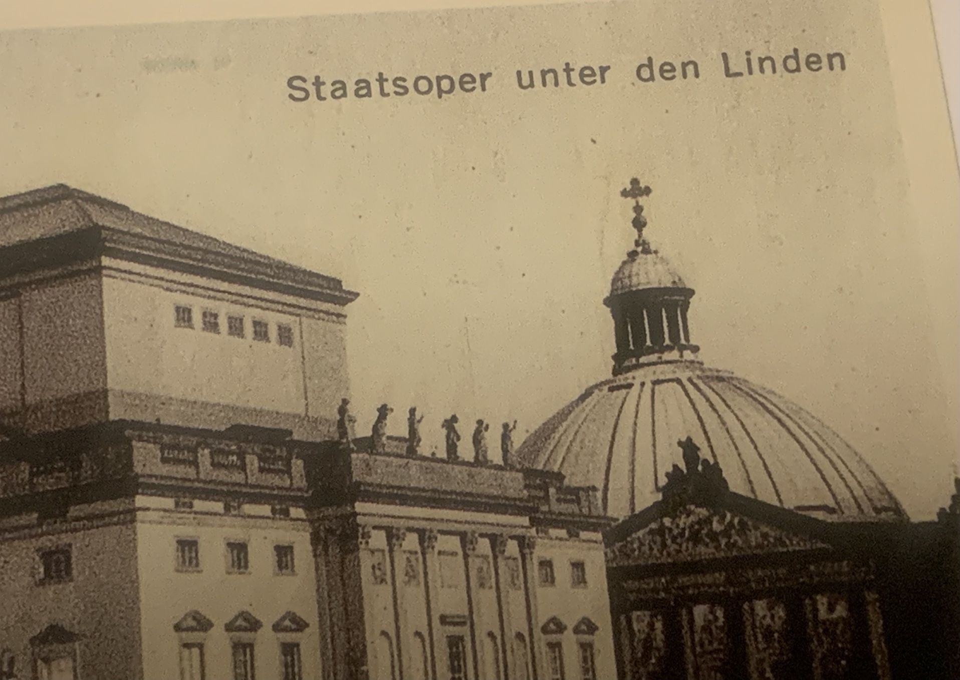 Germany, Berlin Staatsoper Unter Den Linden Genuine Postcard From early 1930’s Mercedes, DKV, NSU Vintage Cars, Mint Condition