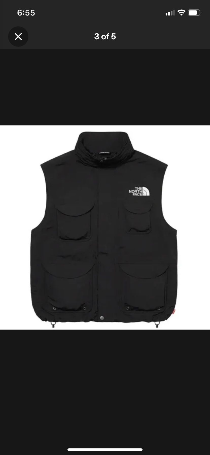 Supreme x The North Face Trekking Convertible Jacket Size Medium (Black)