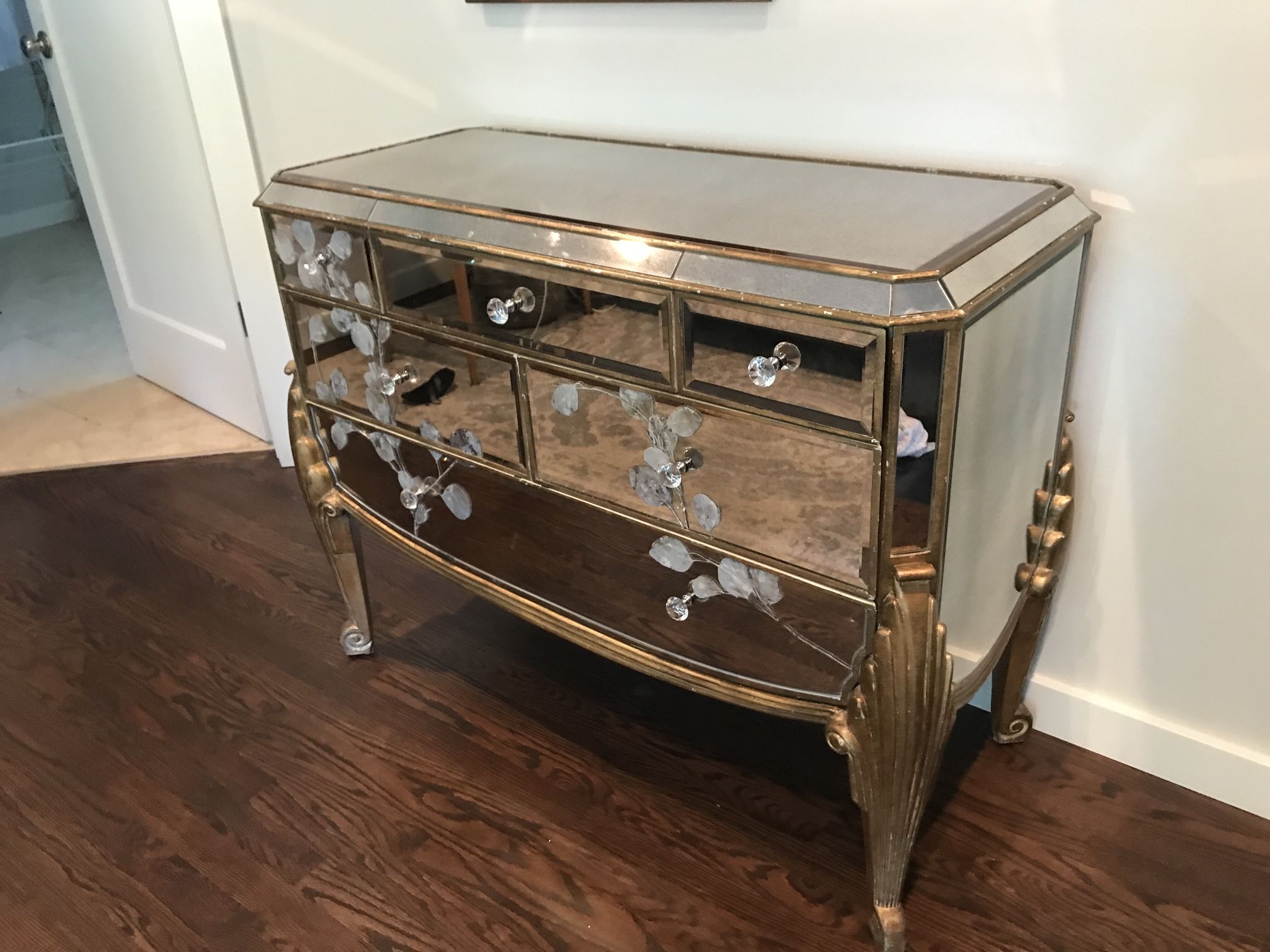 Vintage Mirrored Dresser