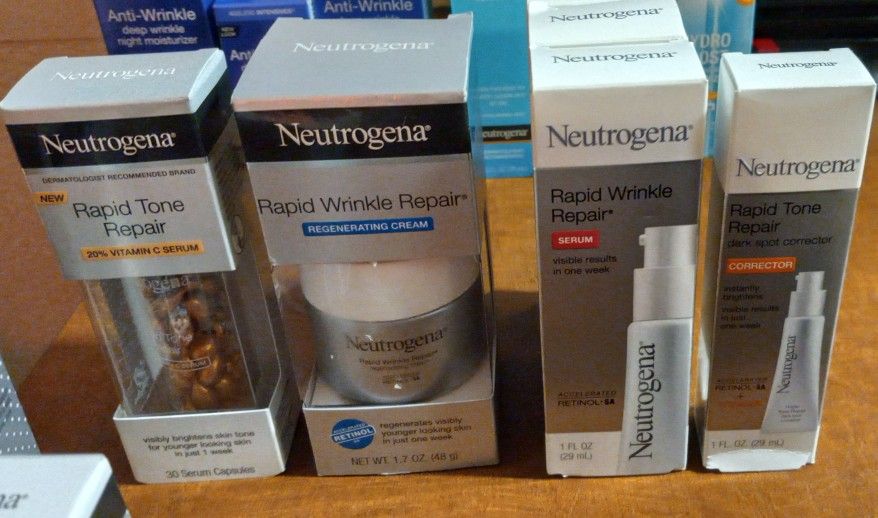 Loreal, Olay, Neutrogena, No 7, ROC