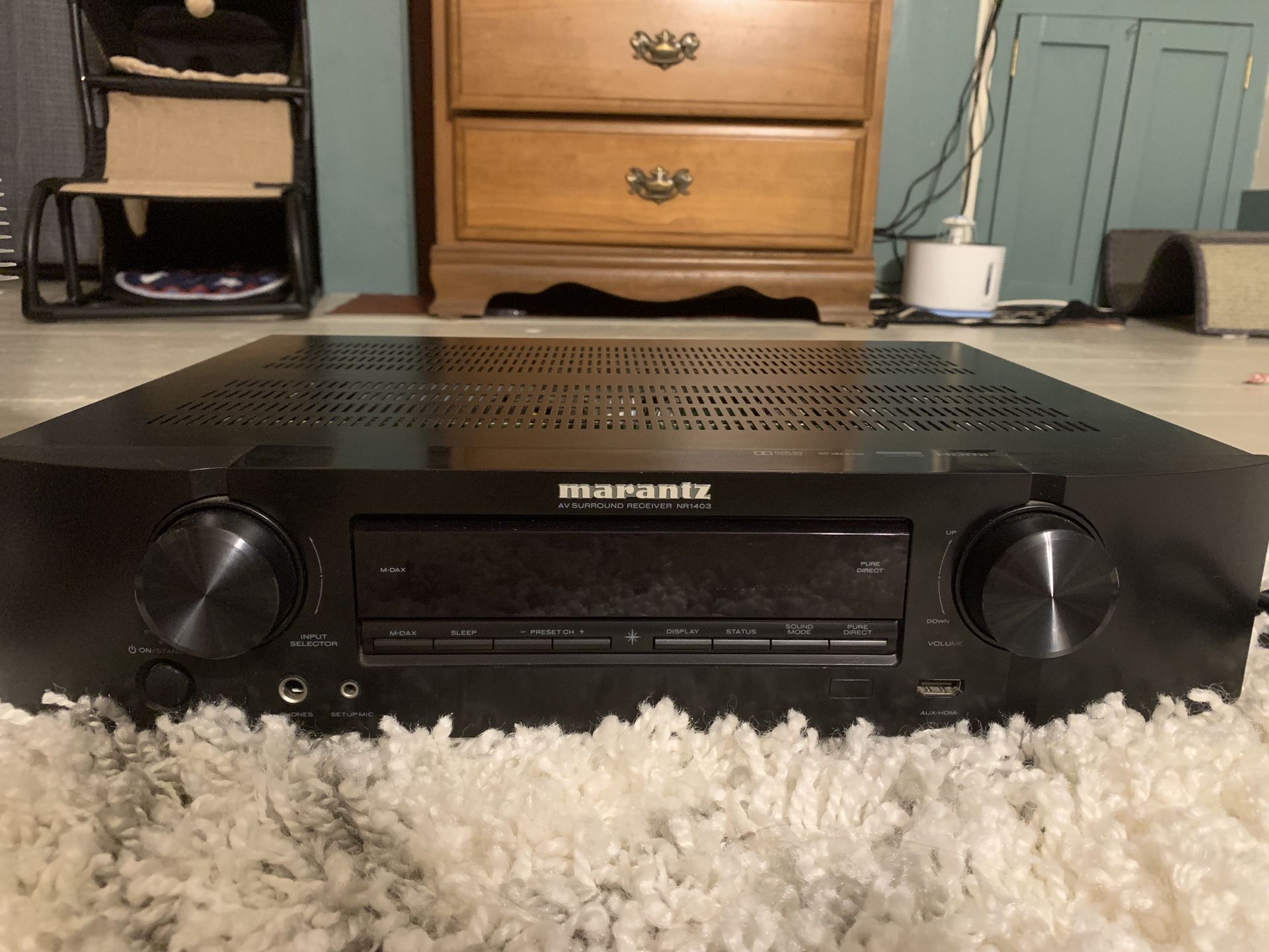Marantz NR1403 Slim Line 5.1-Channel Home Theater AV Receiver