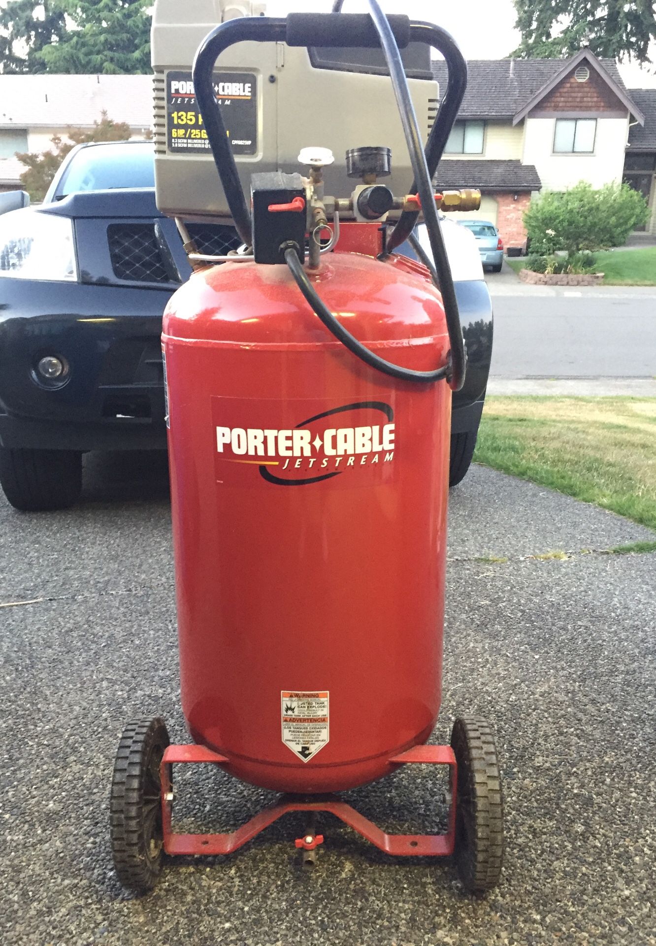 porter cable 135 psi air compressor 4 gal