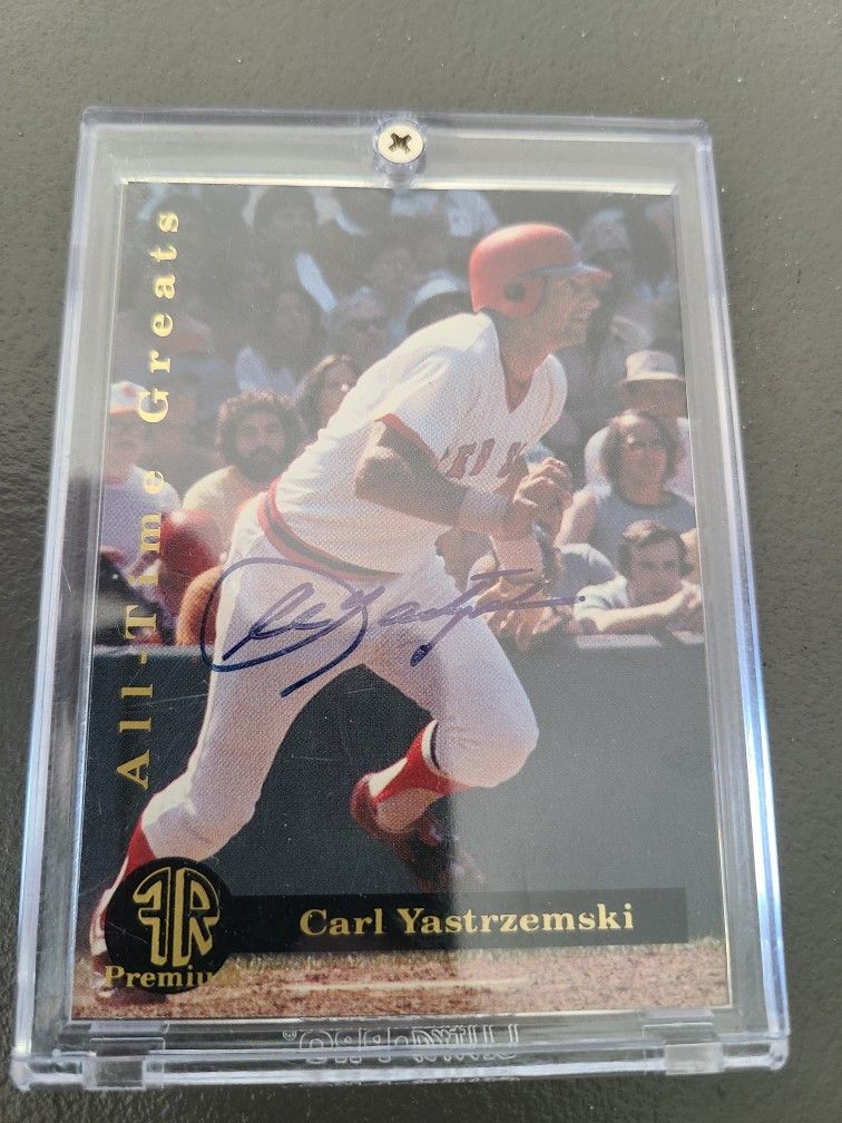 Carl Yastremski Autograph Card