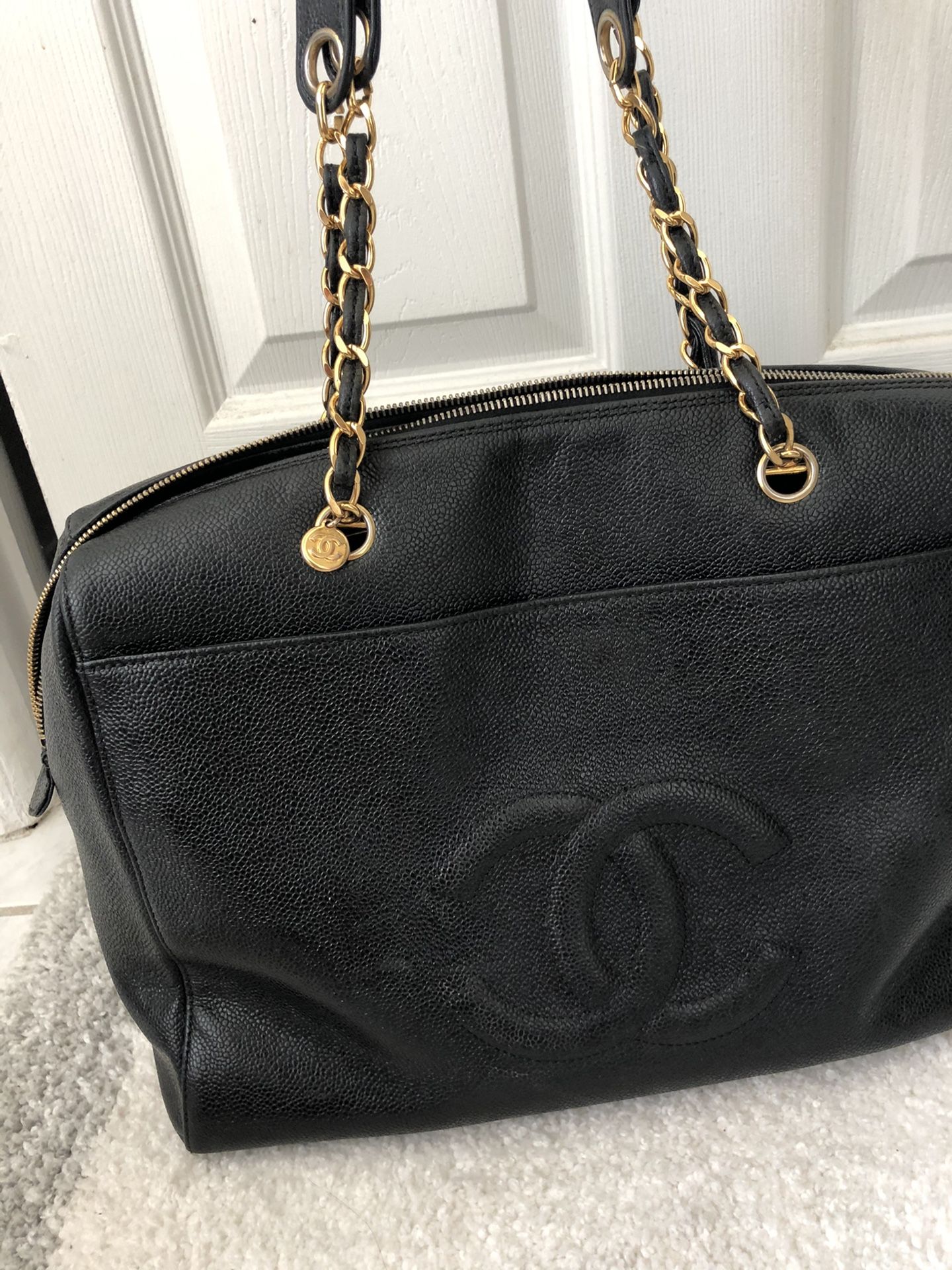 CHANEL BOSTON LARGE SHOULDER AUTHENTIC BAG