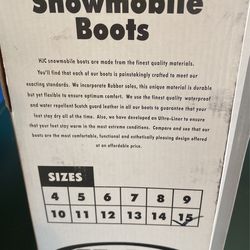 Mens HJC  Snowmobile Boots Size 15 Thumbnail
