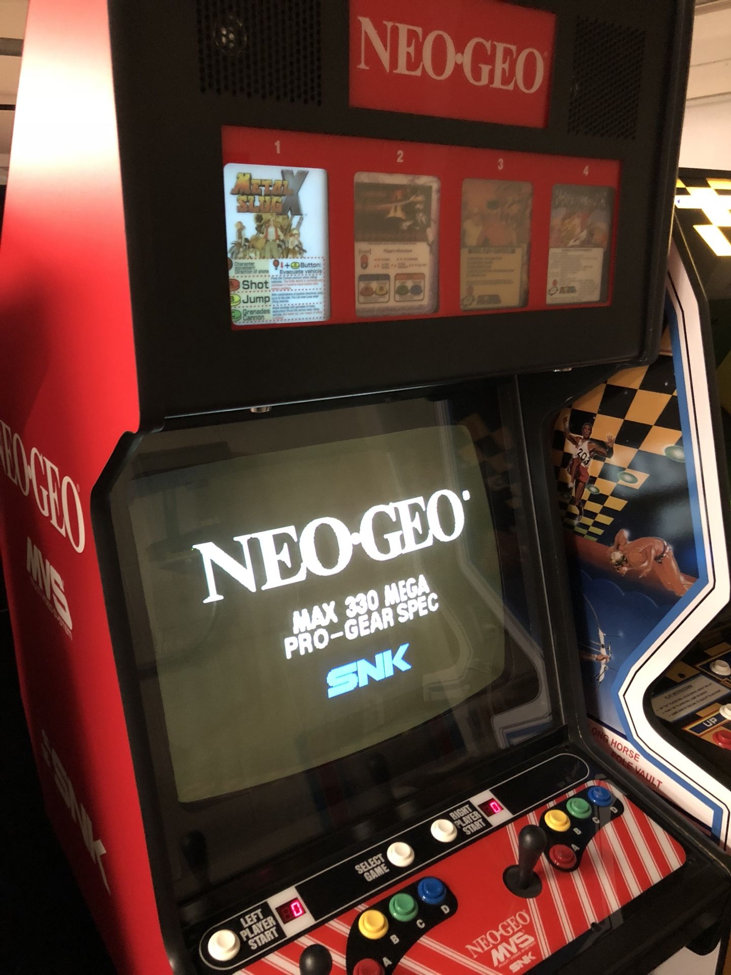 Neo Geo 4 Slot “Big Red” MVS 25-4 Arcade Machine - MINT RESTORED for