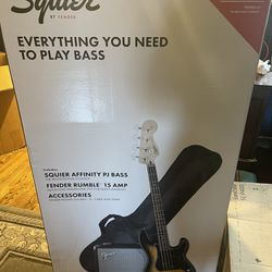 Squire By Fender Guitar With Amp (brand New) Thumbnail