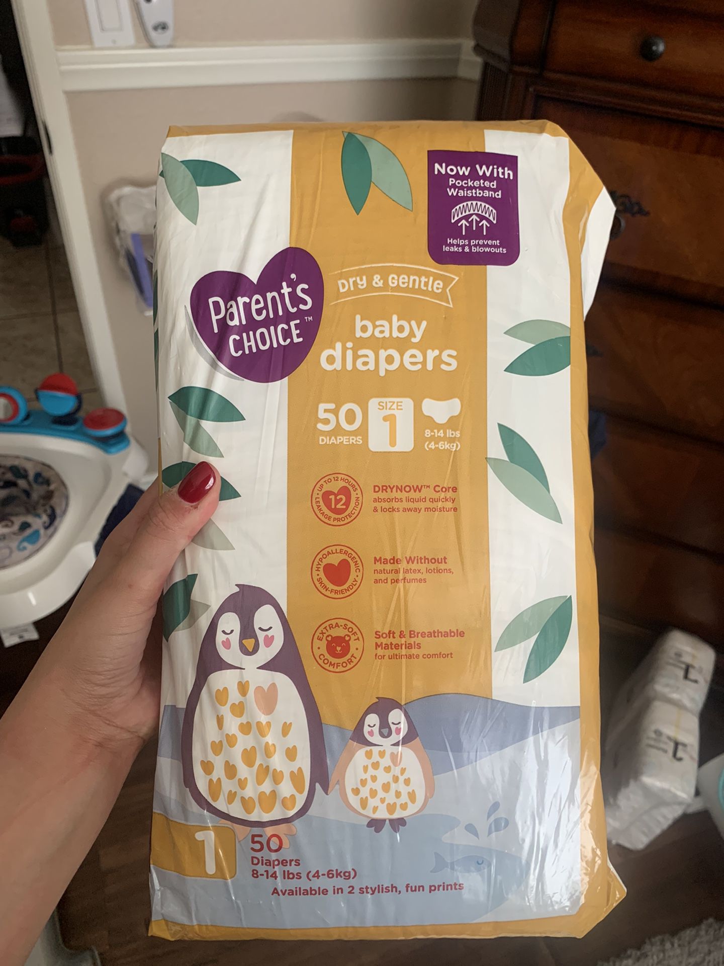 Size 1 Diapers - Various Brands 