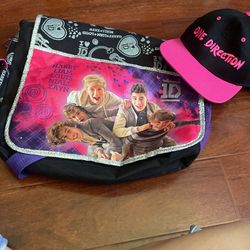one direction authentic sling backpack and hat  Thumbnail