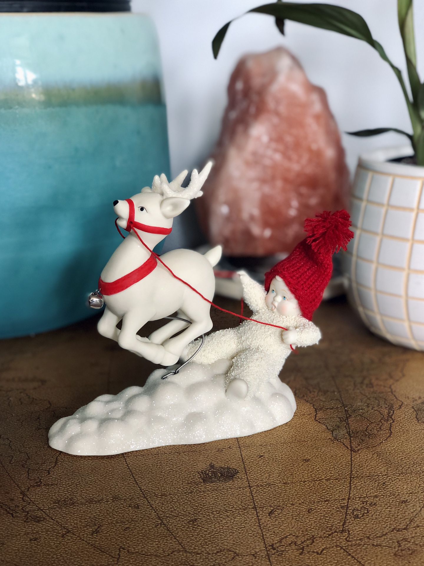 Snowbabies “Reigning My Reindeer” Figurine