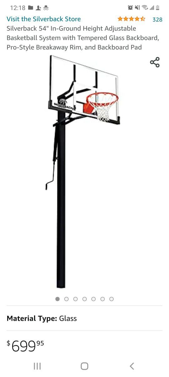 In-Ground Brand New Basketball Hoop