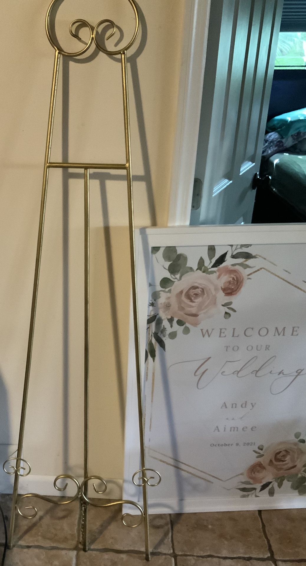 Wedding: Large Easel- Frame Not Included