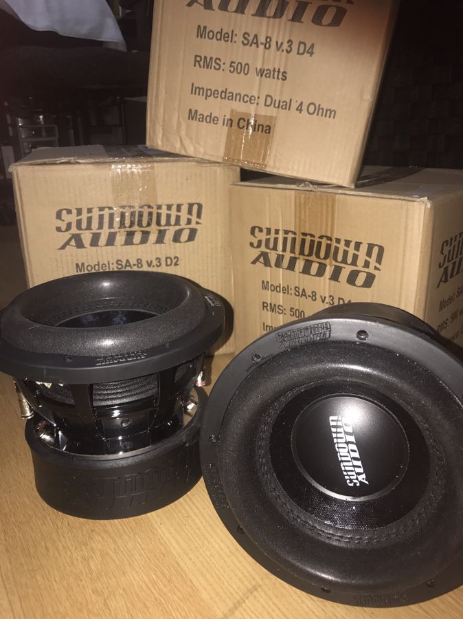 Sundown Audio Sa 8 V 3 Brand New 8 Inch Sub Each Sold Separately For Sale In Los Angeles Ca Offerup