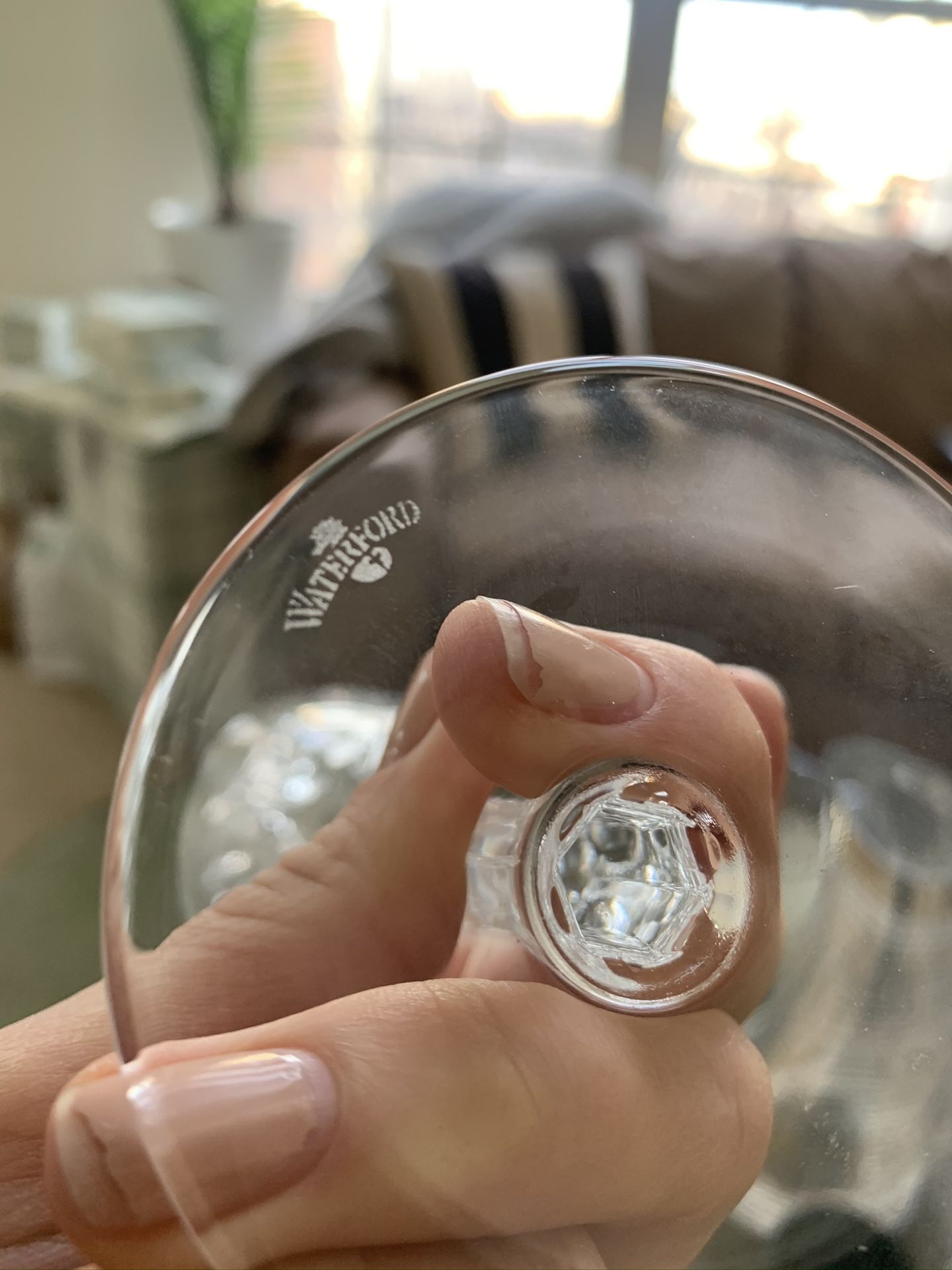 Retired Waterford Crystal Toasting Champagne Flutes